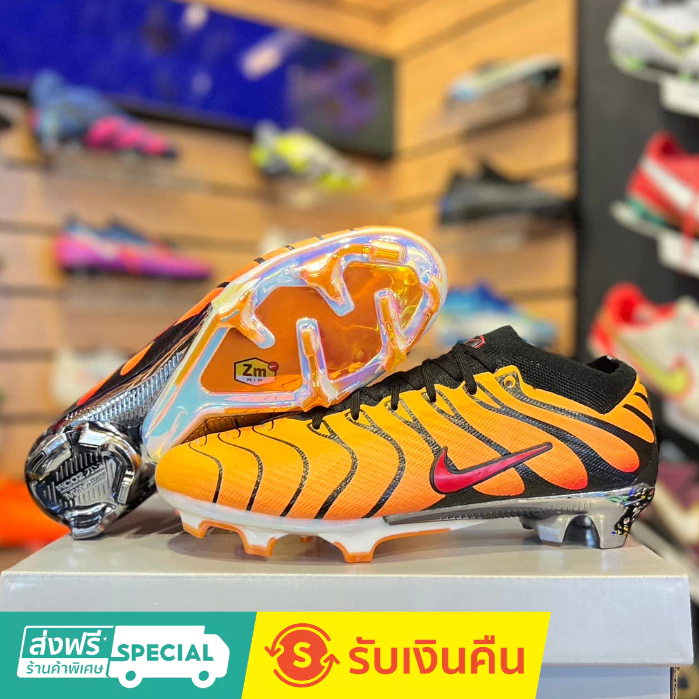 Air Zoom Mercurial Vapor 15 Elite XXV FG 39-45 รองเท้าฟุตบอลถักกลางแจ้งสําหรับผู้ชายรองเท้าฟุตบอลกันลื่นและทนต่อการสึกหรอ