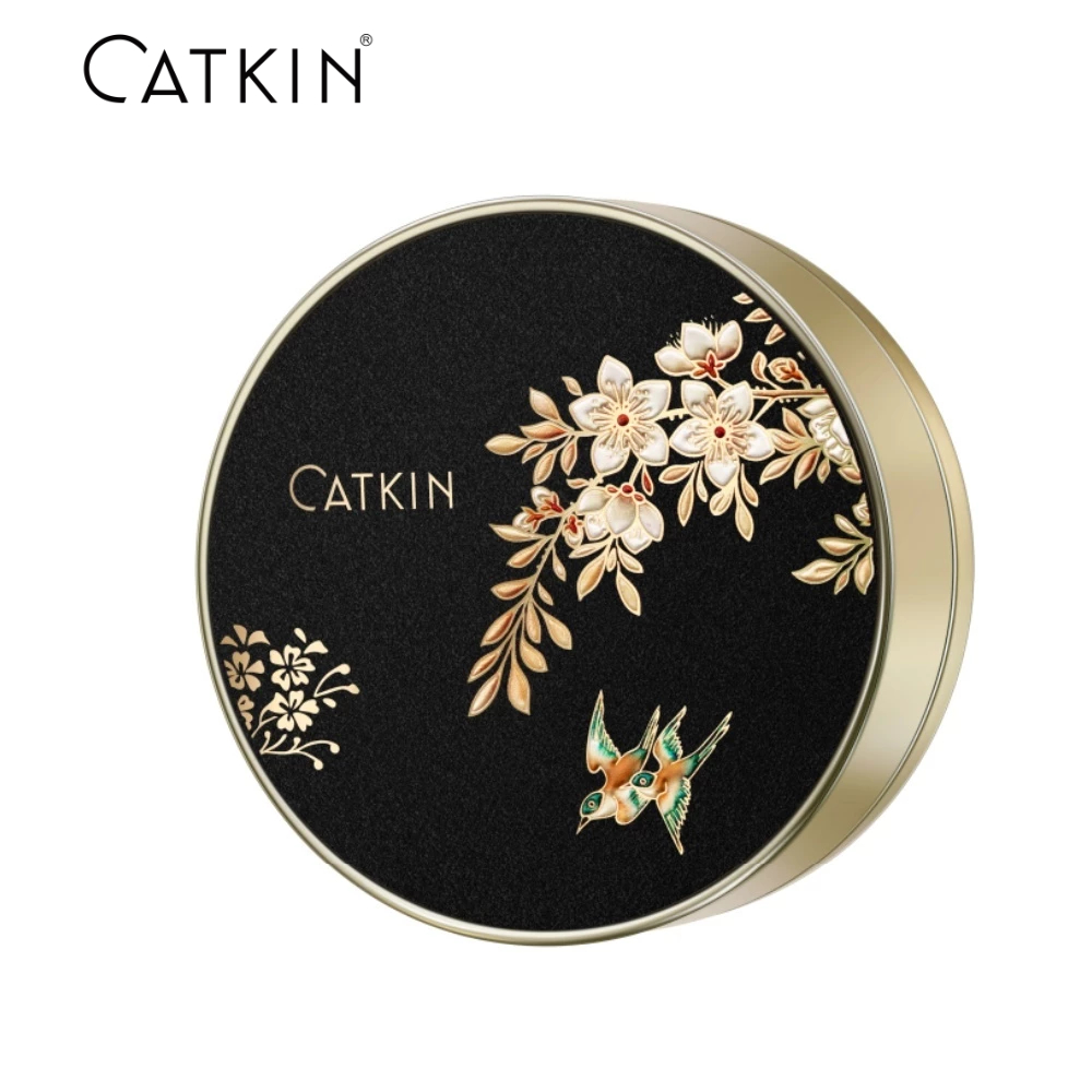 [ล้างสต๊อก] CATKIN 2 in 1 แป้งผสมรองพื้น แป้งพัฟ แป้งคุมมัน ทนทาน กันน้ำ แป้งฝุ่น Cushion Foundation Pressed Powder