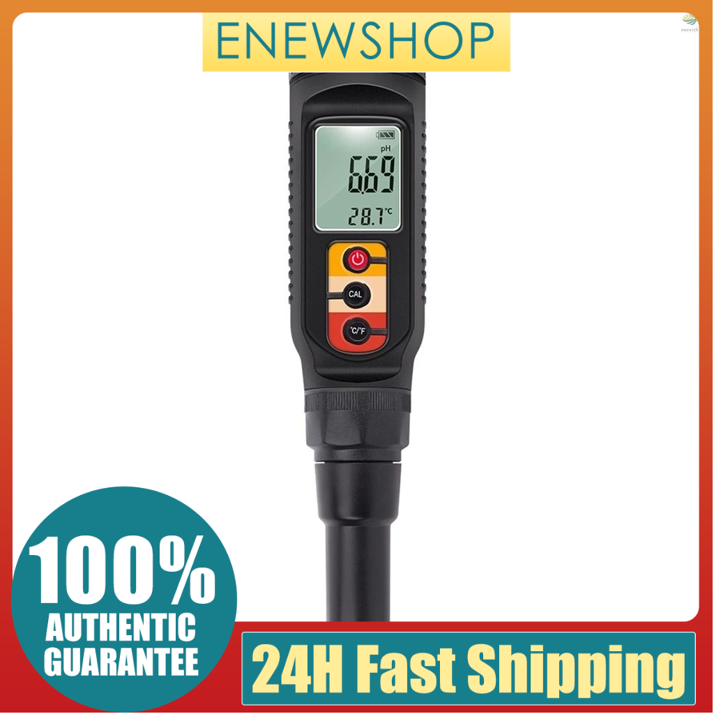 เครื่องวัดค่า pH อาหาร 0.00~14.00pH มืออาชีพ อุณหภูมิ pH เครื่องวิเคราะห์ความเป็นกรดในดิน ความแม่นยําสูง สําหรับแป้งชีส กระป๋องเนื้อสัตว์