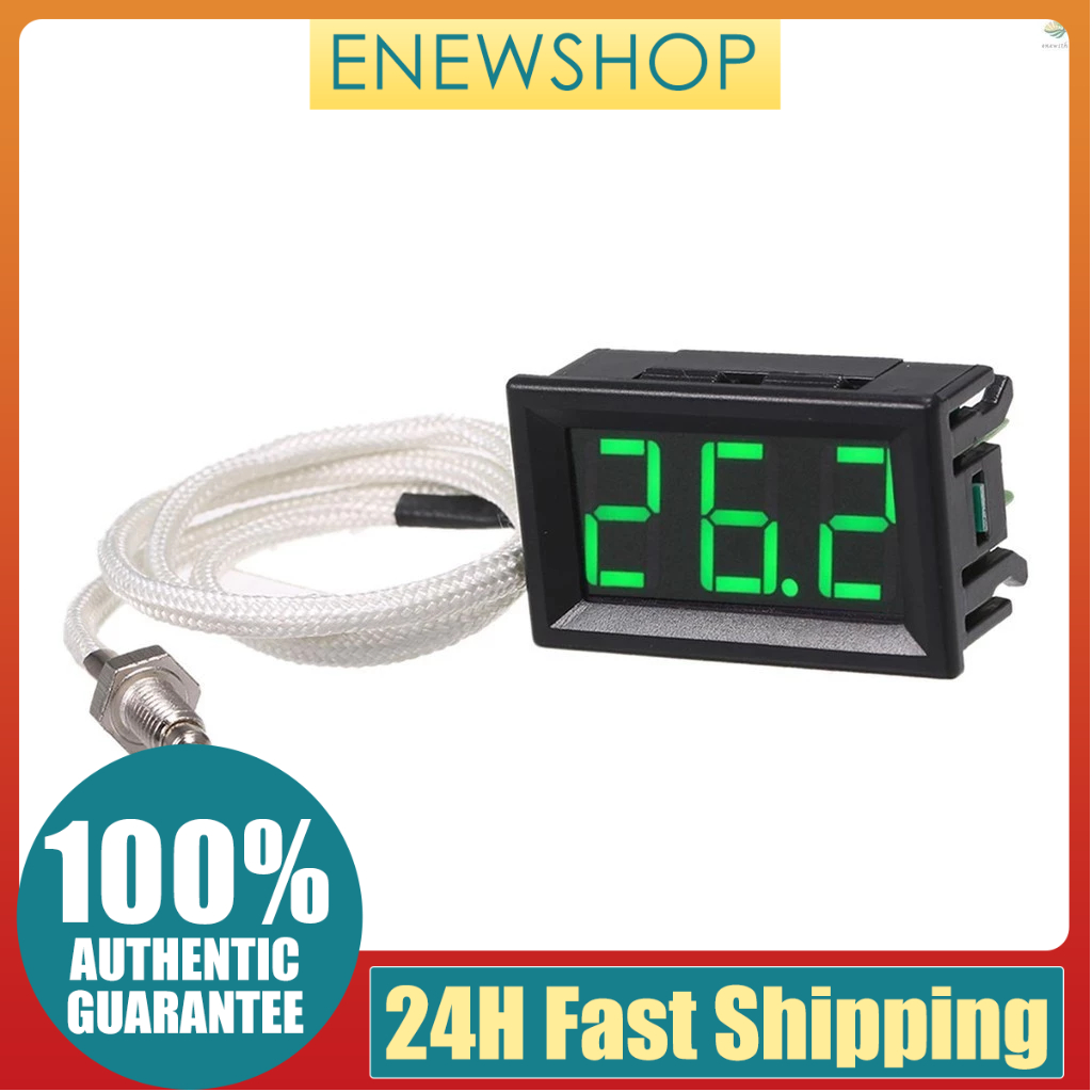 Xh-b310 เครื่องวัดอุณหภูมิดิจิทัลอุตสาหกรรม 12V K-type M6 -30~800℃ เทอร์โมกราฟความแม่นยําสูง พร้อมไฟ