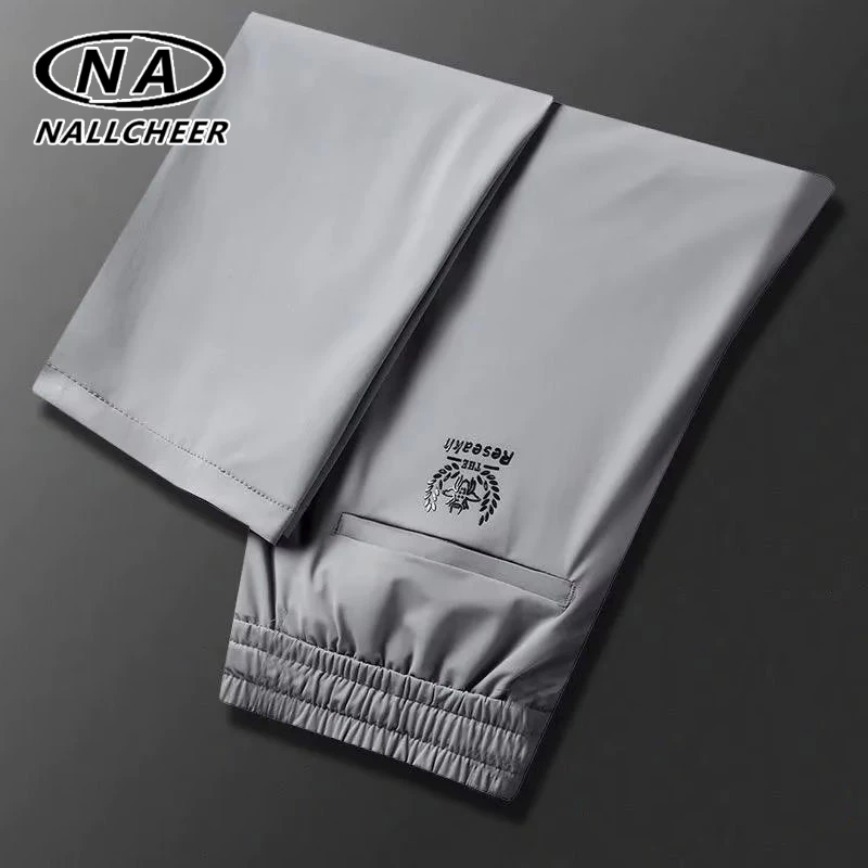 กางเกงลำลองสำหรับผู้ชาย กางเกงขายาวสไตล์เกาหลี กางเกงสูทธุรกิจทรงหลวม ๆ กางเกงขายาวตรงสำหรับผู้ชาย