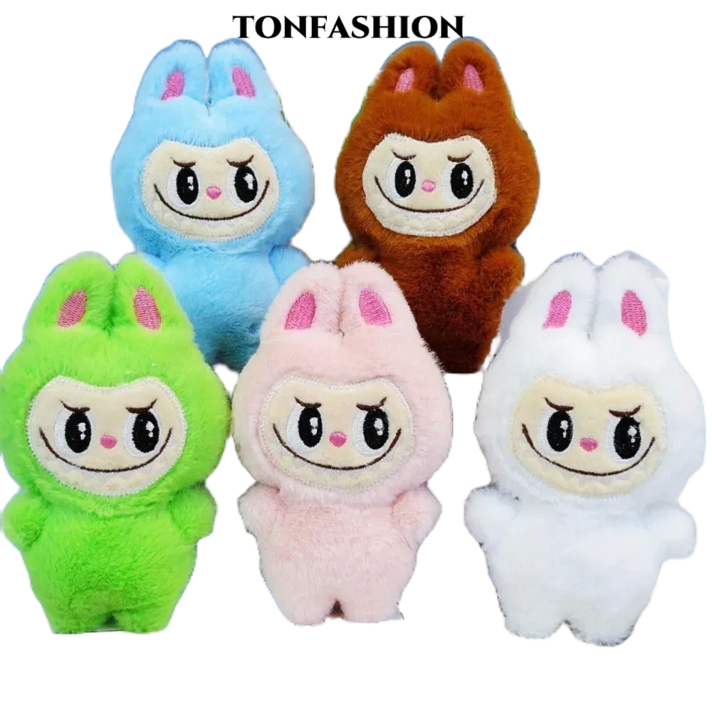 พวงกุญแจรถ TRUMPET, Bunny Labubu Doll Labubu พวงกุญแจ, ของเล่นตุ๊กตา