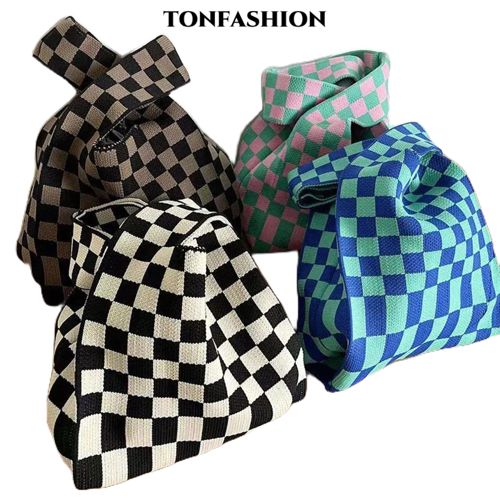 Tonfashion กระเป๋าถือ กระเป๋าสะพายไหล่ กระเป๋าช้อปปิ้ง ขนาดเล็ก นํากลับมาใช้ใหม่ได้ สําหรับผู้หญิง