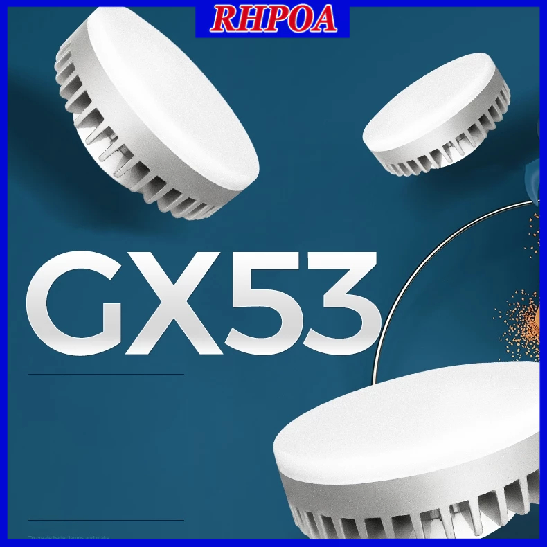【TH การจัดส่ง】RHPOA E27/Gx53 หลอดไฟไม ่ มีหลอดไฟหลักสปอตไลท ์ หลอดไฟ LED
