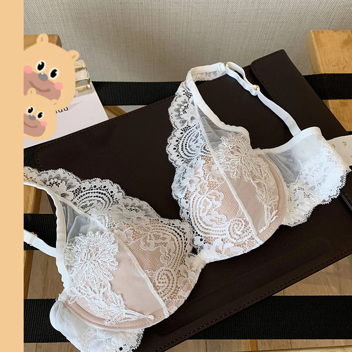 🎀bearbra🎀เซ็กซี่ บราลูกไม้ เสื้อชั้นในผู้หญิง เสื้อชั้นในปรับระดับได้ บาง