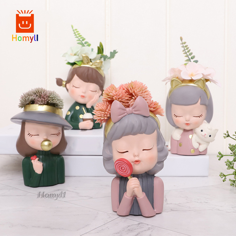 [HOMYL1] กระถางต้นไม้เรซิ่น กระถางไม้อวบน้ํา สําหรับตกแต่งสํานักงาน