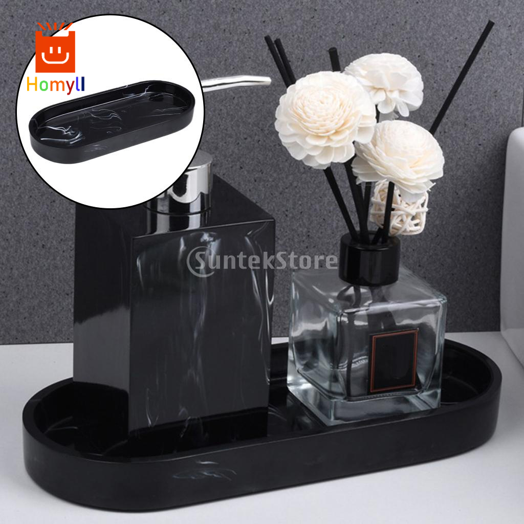 [HOMYL1] Nordic Resin Handmade Bathtub Serving Tray Plate for Jewelry Soap black ราคา ถูกที่สุด ดีลบีเคเค แกลเลอรีภาพที่ 2