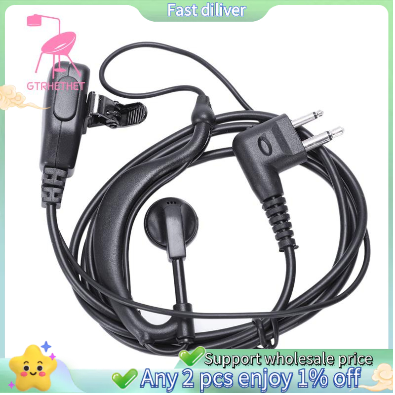 หูฟัง 2Pin Ptt สําหรับวิทยุสื่อสาร Motorola Gp88 Gp68 Gp300 Gp88S Gp3688 Gp3188 Dep450 Ep450