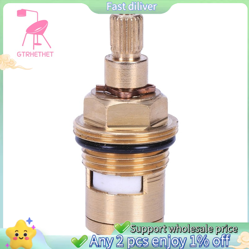💮1pcs Brass ceramic disc tap valve insert gland cartridge quarter turn