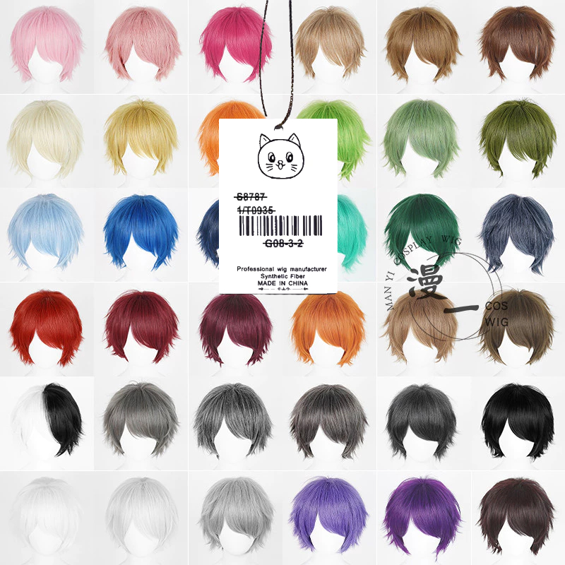 【Manmei】30 ซม Cosplay วิกผมคอสเพลย์ ขนาด 50-60 ซม30