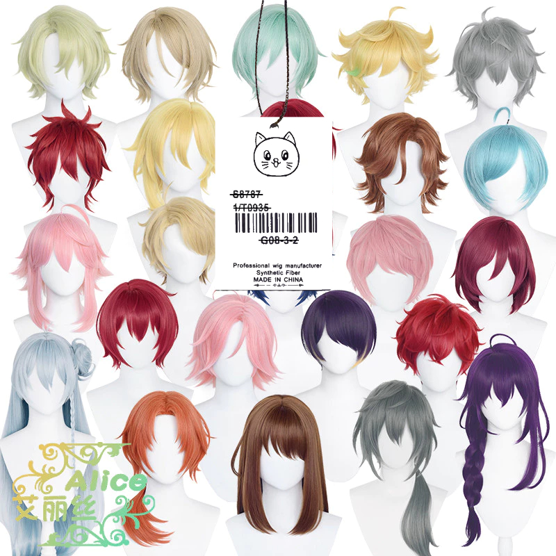 【Manmei】Suou Tsukasa Wig Suou Tsukasa วิกผม Ensemble Stars Cosplay เหมาะกับขนาดรอบศีรษะ 50-60 ซม
