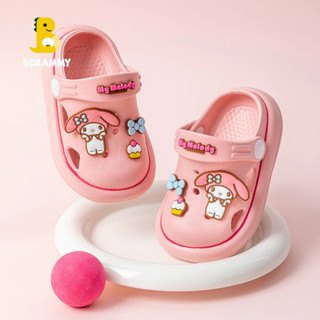 SANRIO ซานริโอ ของแท้เด็กสวนรองเท้าแตะสาวน่ารักด้านล่างนุ่มล…