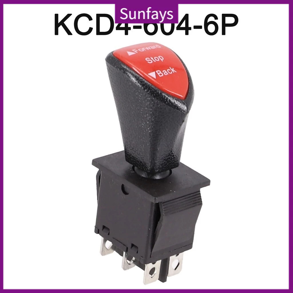 ✨Forward-stop-back DPDT 6Pin Latching Slide Rocker Switch KCD4-604-6P 125V 250V Good Product