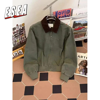 Esea Fall New Mens Jacket Detroit Turn-down Collar Coat Vint…