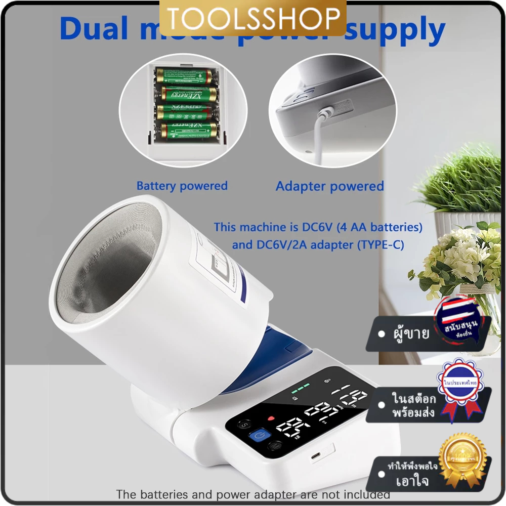 จัดส่งด่วนในพื้นที่ Jziki ZK-B883 Arm Barrel เครื่องวัดความดันโลหิตแบบอิเล็กทรอนิกส์ Digital BP Monitor Tonometer Movable English Voice Broadcast Heart Rate Detection พร้อมหน้าจอ LED ขนาดใหญ่ 99 * 2 หน่วยความจําสําหรับ