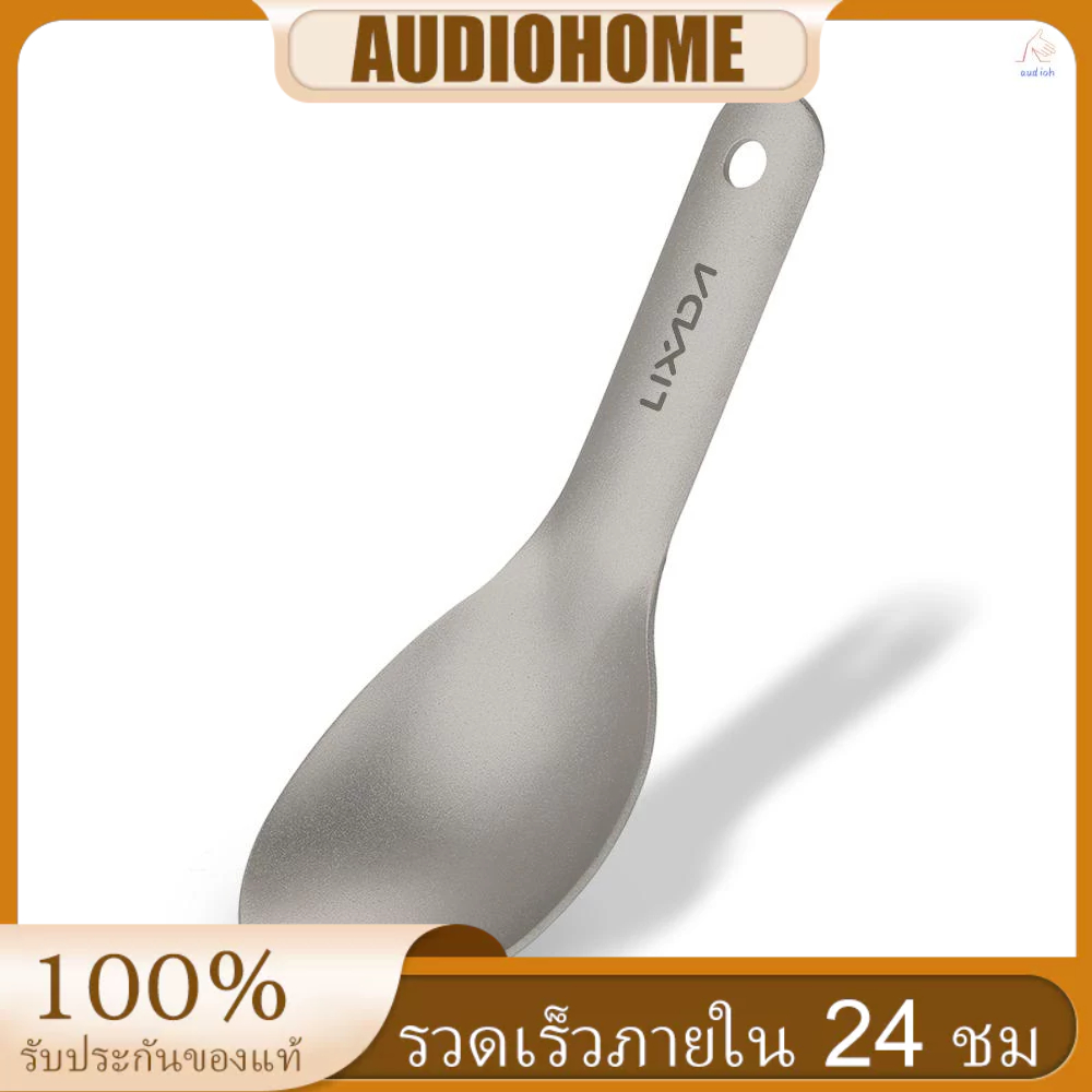 Lixada ช้อนไทเทเนียม ด้ามจับสั้น เบาพิเศษ สําหรับเด็ก ตั้งแคมป์ ปิกนิก กลางแจ้ง