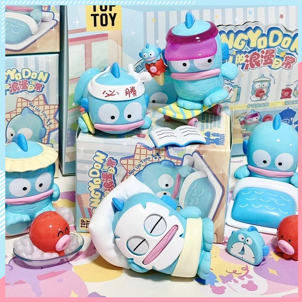 Sanrio Half Fish Mans โรแมนติกทุกวัน Series กล่องตาบอด Clownfish Hangyodon รูปเครื่องประดับสาวของขวัญ