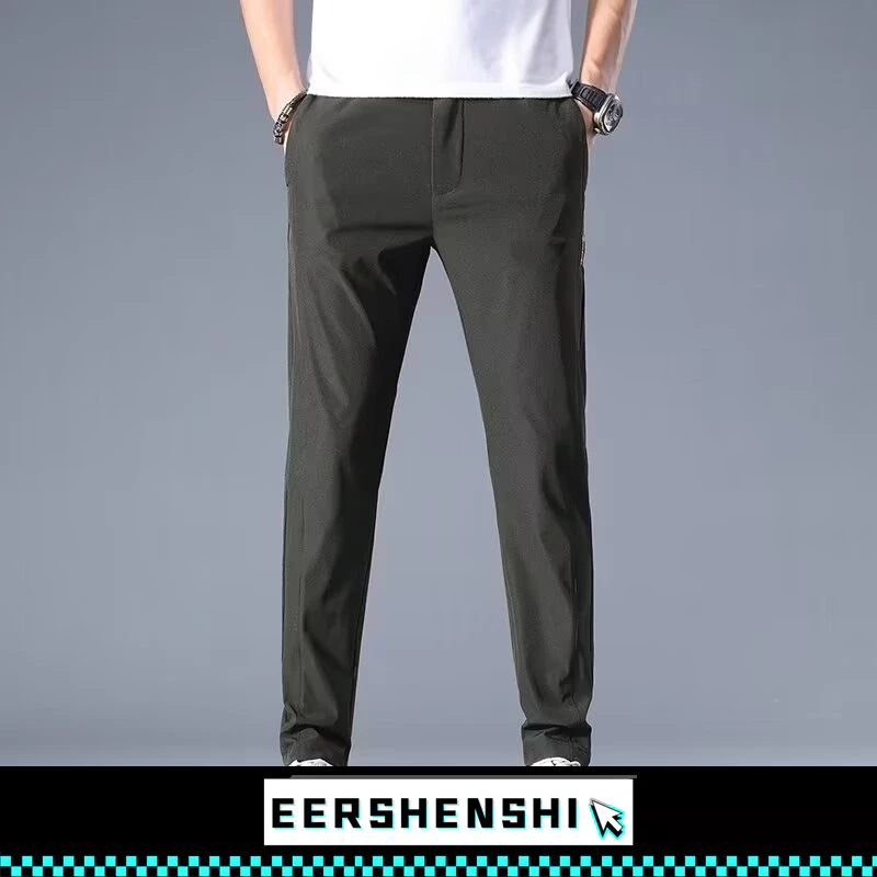 EERSHENSHI กางเกงผู้ชายสไตล์ญี่ปุ่น Retro ธุรกิจ Casual All-Match หลวมกางเกงตรง