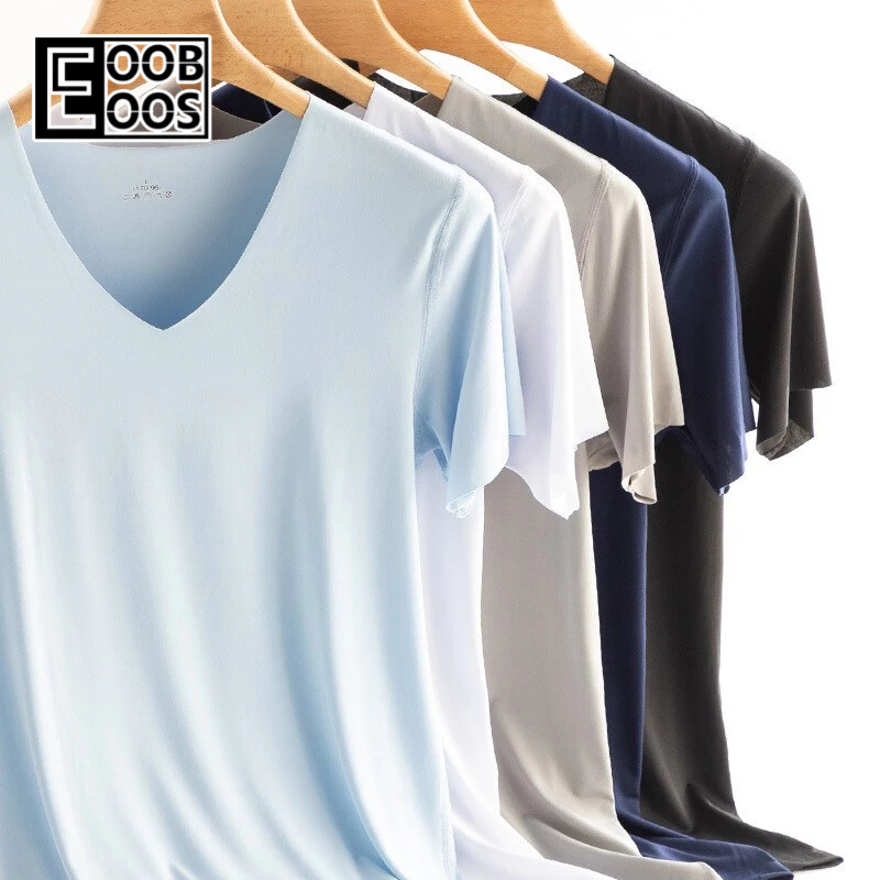 Chaogongfang เสื้อยืดแขนสั้น แขนห้าส่วน สีพื้น สีขาว แฟชั่นฤดูร้อน สําหรับผู้ชาย