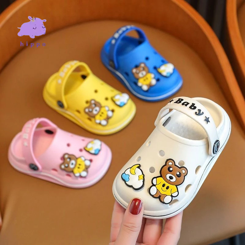 องเท้ารัดส้นเด็กน่ารัก รองเท้าแตะหัวโตเด็ก แฟชั่นน่ารัก ยางนิ่ม เบา ใส่สบาย เหมาะกับหน้าร้อน