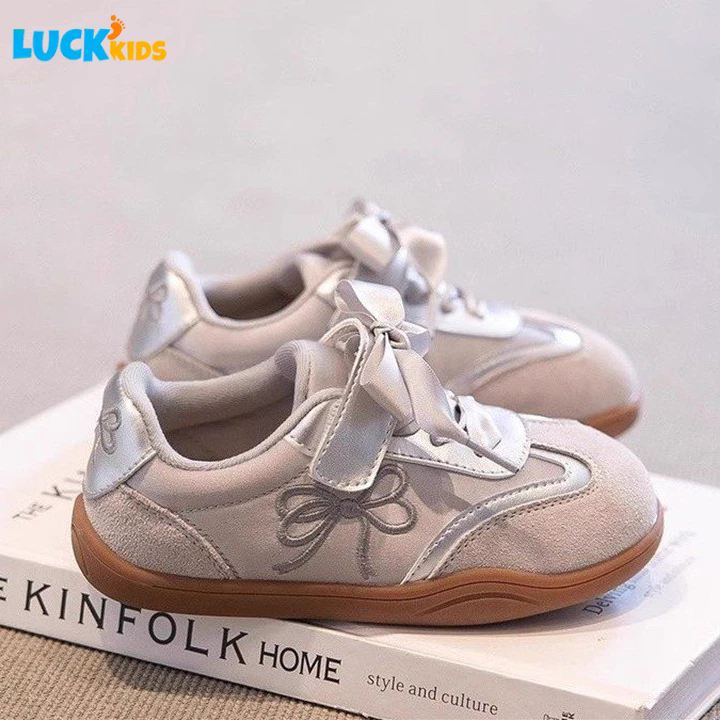 LUCK KIDS รองเท้าผ้าใบเด็กผู้หญิง สไตล์เกาหลี Casual Shoe ไซส์ 23-37