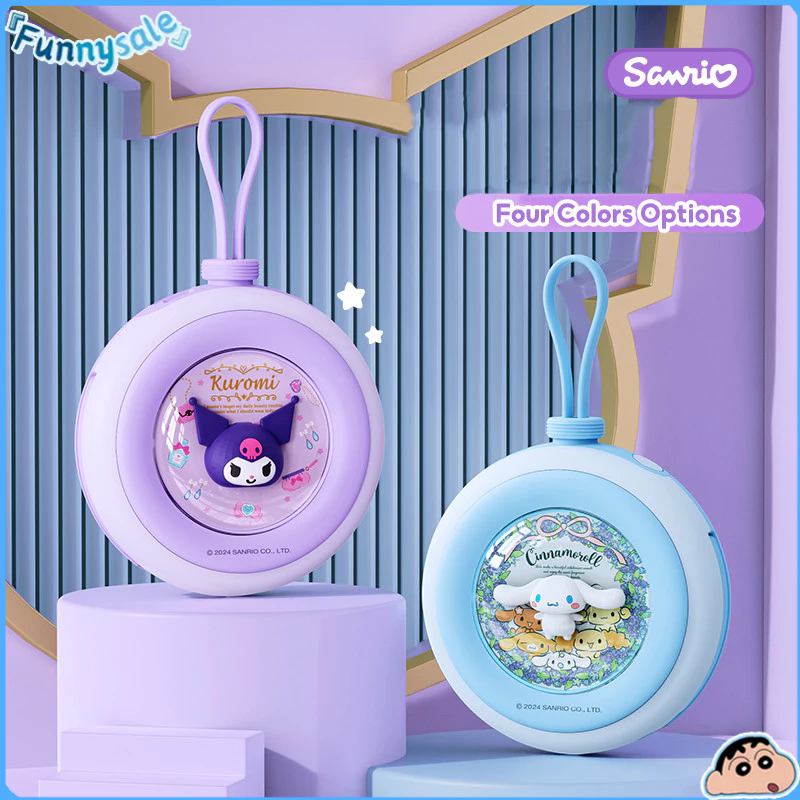 SANRIO ซานริโอ พาวเวอร์แบงค์ชาร์จเร็วทรงกลม 20000 มะห์ พาวเวอร์แบงค์แบบพกพาพร้อมสายไฟคู่ในตัว