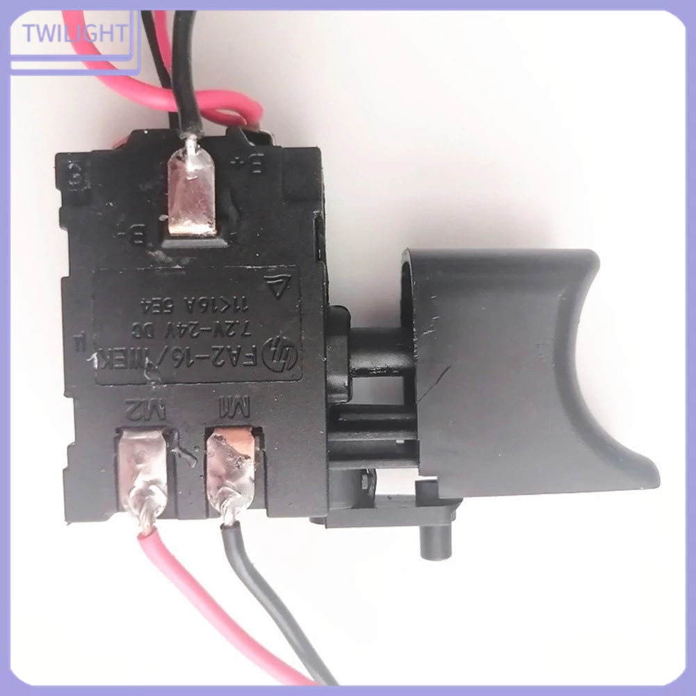 ✅7.2v-24v สว่านไฟฟ้ากันฝุ่นควบคุมความเร็วปุ่มกดสวิตช์ทริกเกอร์ 16A