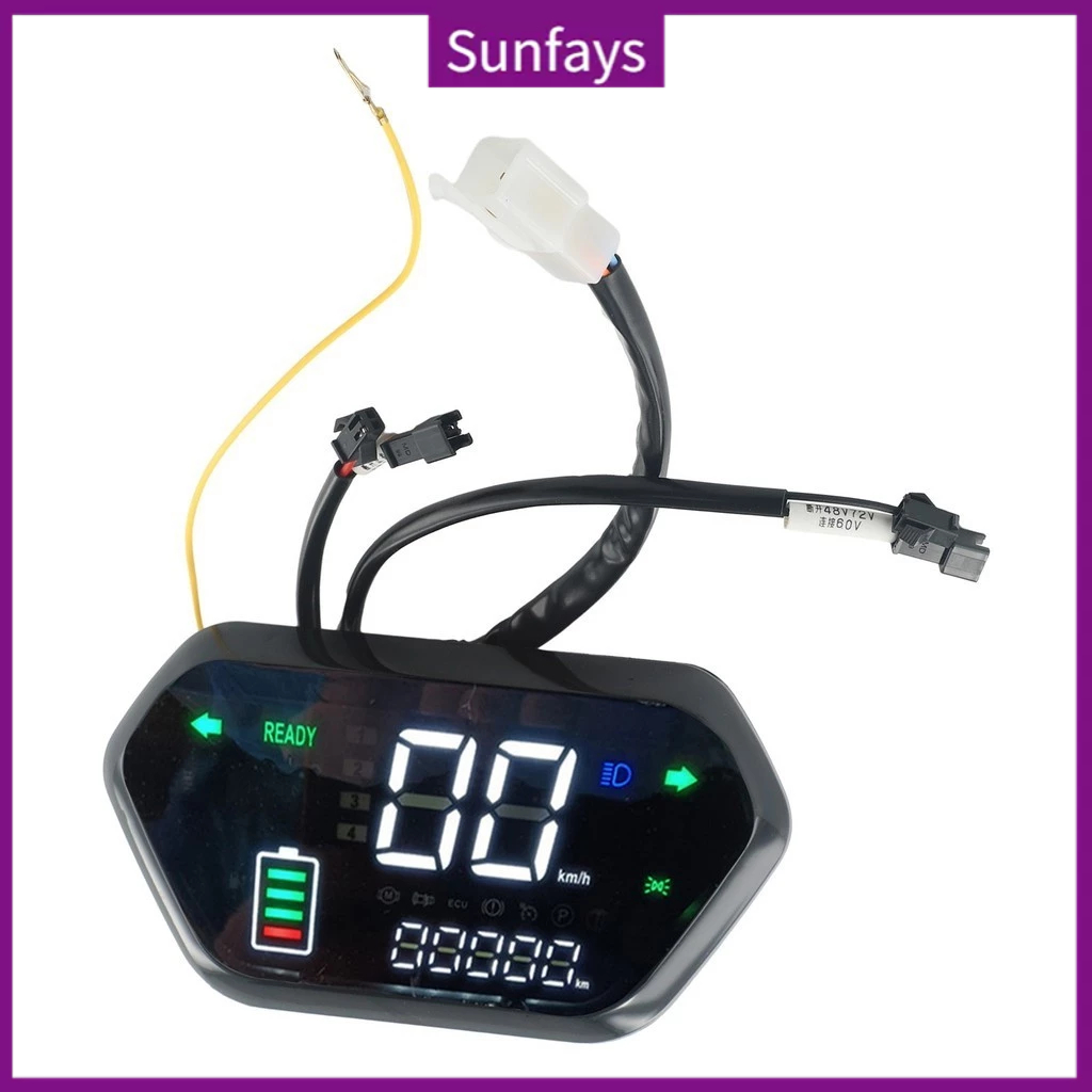 [ พร้อมส่ง ] แผงควบคุมมิเตอร์ หน้าจอ LCD 48V 60V 72V สําหรับมอเตอร์สกูตเตอร์ไฟฟ้า จักรยานไฟฟ้า