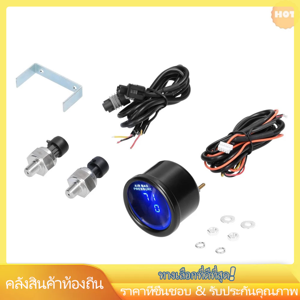 Air Suspension 0-220psi ใหม่ความดัน Led Air Suspension 0-220psi พร้อมจอแสดงผลความดันอากาศ Led Air Suspension 2pcs 1/8npt Air ความดัน Led 0-220psi 2pcs Dual Display Air