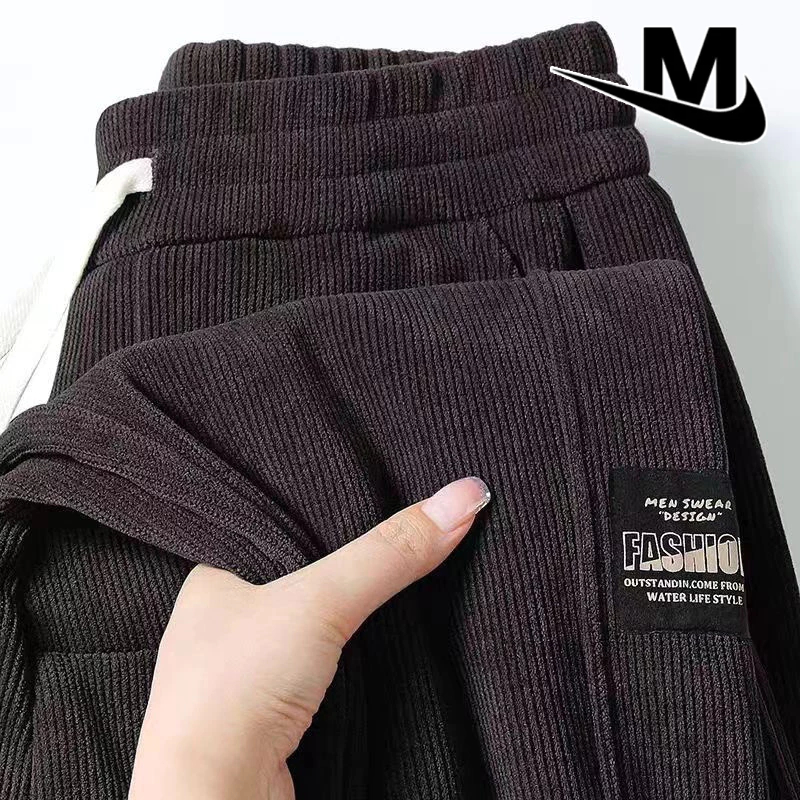 MRJJVIALY กางเกงผู้ชายสไตล์ญี่ปุ่น Retro Corduroy กีฬากางเกงขายาวลําลอง