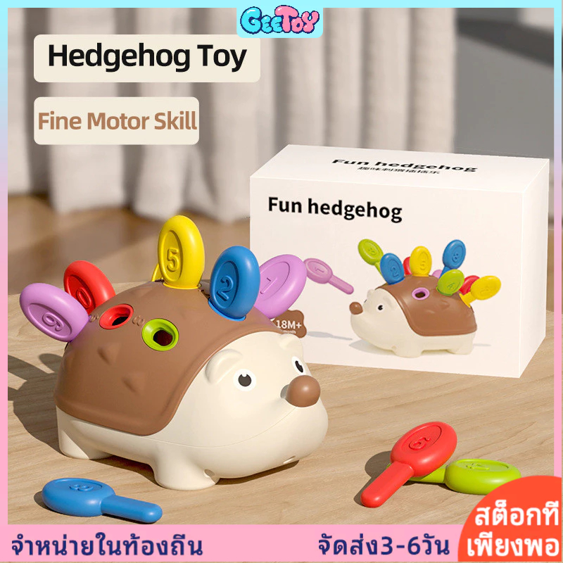 ของเล่นเซนเซอรี่รูปเม่นสำหรับทารก ของเล่นการศึกษาในช่วงต้น ช่วยพัฒนาทักษะการเคลื่อนไหวของเด็กเล็ก