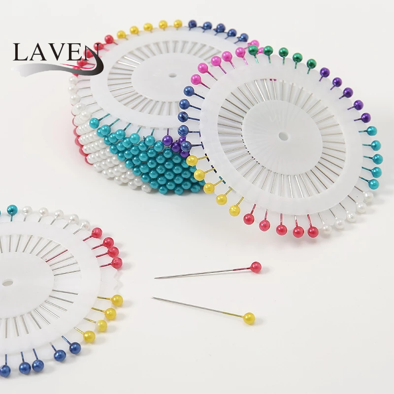 Laven Multicolor ผ้าไหมผ้าคลุมไหล่ Hijab เข็มกลัด Pins ผ้าพันคอ Pin อุปกรณ์เสริมมุสลิมผู้หญิงผ้าพันคอความปลอดภัย Hijab Pins