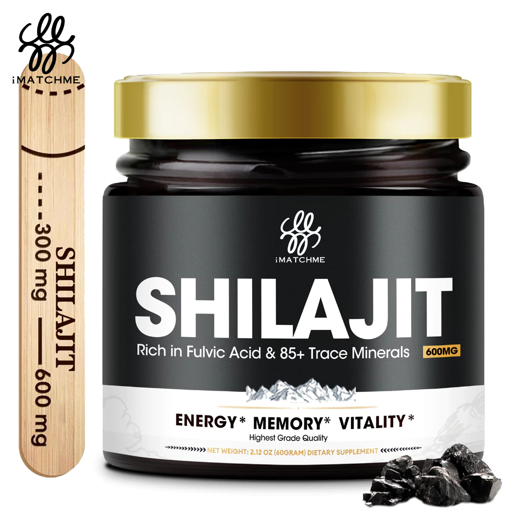 Imatchme Shilajit สารสกัดจากเรซินบริสุทธิ์ 100% Himalayan Energy & Memory & Vitality ระบบภูมิคุ้มกันการเผาผลาญ บรรเทาความเครียด สําหรับผู้ชาย และผู้หญิง