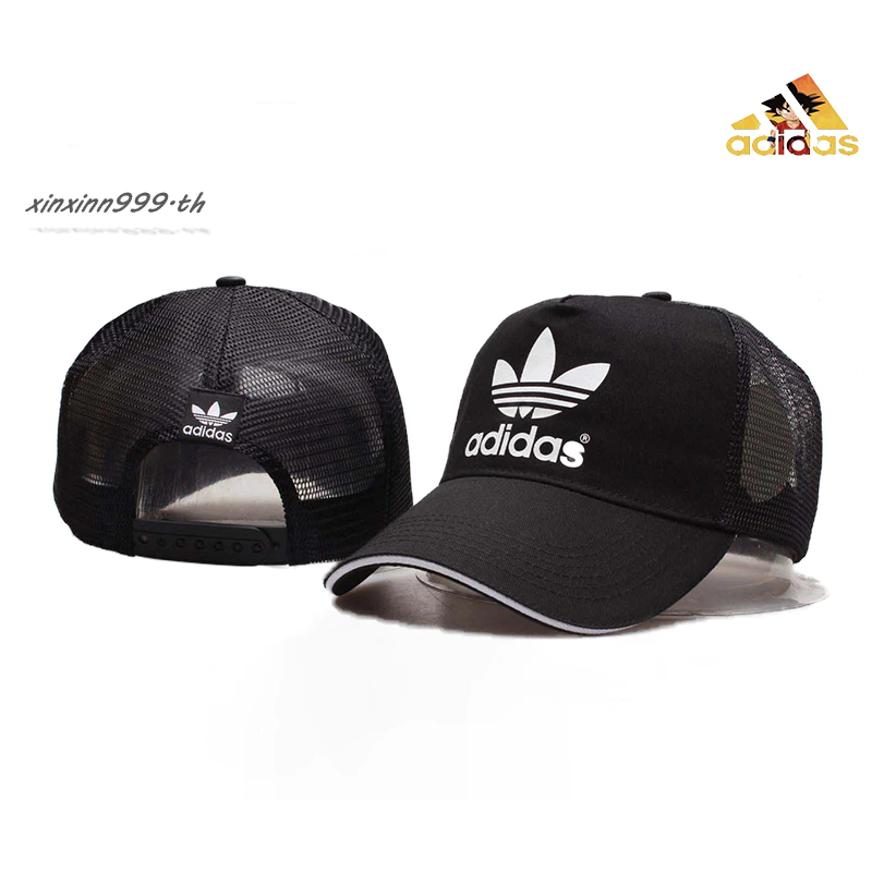 ADIDAS หมวกสแน็ปแบ็คฮิปฮอป ปรับสาย ปักลาย สีฟ้า สําหรับผู้ชายและผู้หญิง
