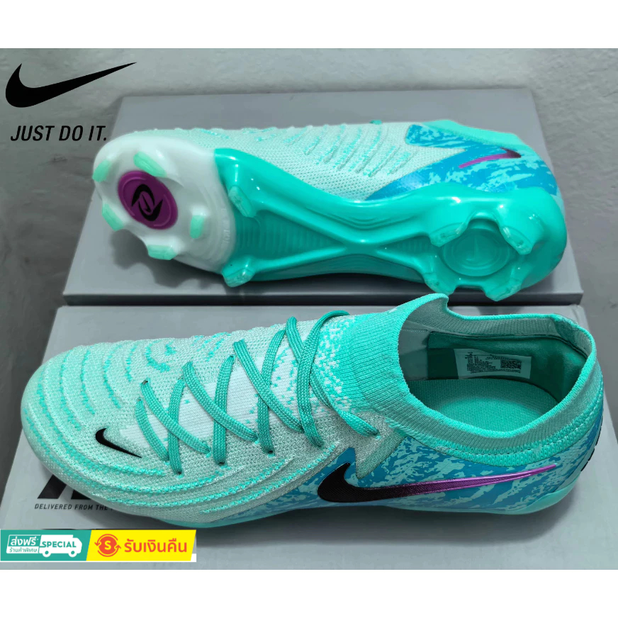 Phantom GX II Luna Elite FG Size: 39-45 รองเท้าฟุตบอลถักกลางแจ้งสําหรับผู้ชาย, รองเท้าฟุตบอลกันลื่นและทนต่อการสึกหรอ