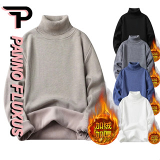 ปันโนฟลักซ์ เสื้อกันหนาวผู้ชายสไตล์ฮาราจูกุญี่ปุ่นหลวมสบายๆส…