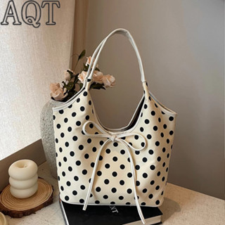 ลายจุดกระเป๋าโท้ตพกพาหญิงกระเป๋าสะพายพร็อพไหล่ถังกระเป๋าแฟชั…