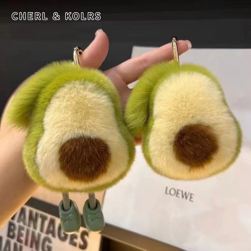 C&k Plush Aocado พวงกุญแจจี้ Ins Cyber Celebrity ตุ๊กตาตุ๊กตากระเป๋านักเรียนแขวนเครื่องประดับ