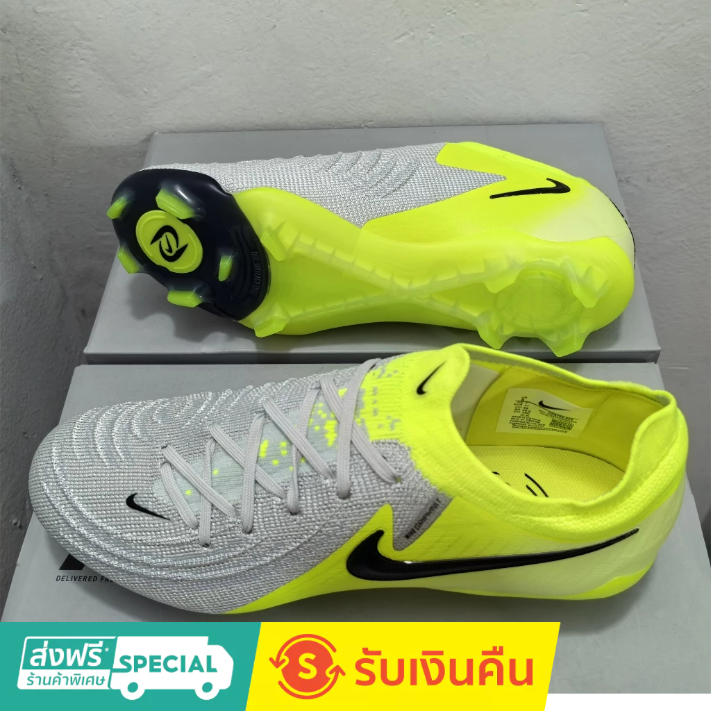 Phantom GX II Luna Elite FG 39-45 รองเท้าฟุตบอลถักกลางแจ้งสําหรับผู้ชายรองเท้าฟุตบอลกันลื่นและทนต่อการสึกหรอ