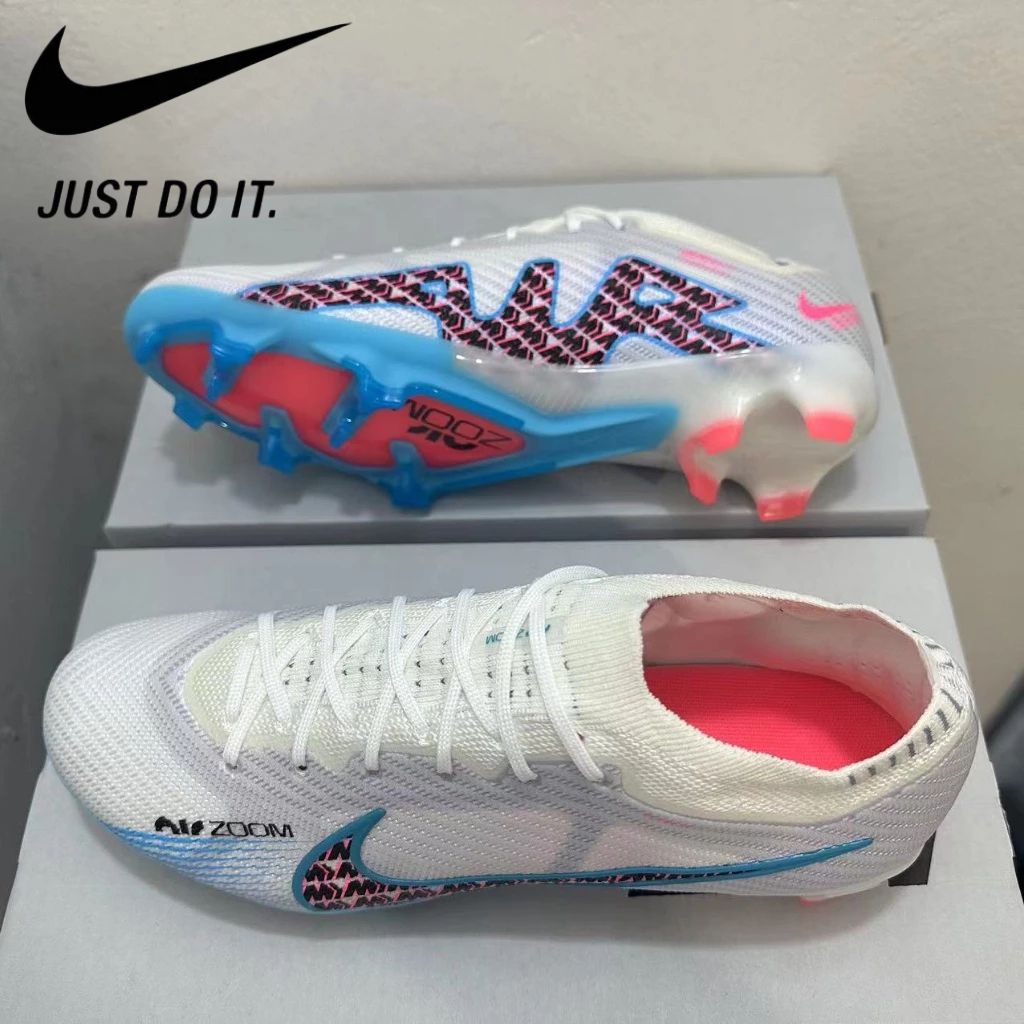 Mercurial Vapor XV Elite FG รองเท้าบูทฟุตบอล ผ้าถัก กันน้ํา ไซซ์:39-45 สําหรับผู้ชาย ผู้หญิง กลางแจ้ง