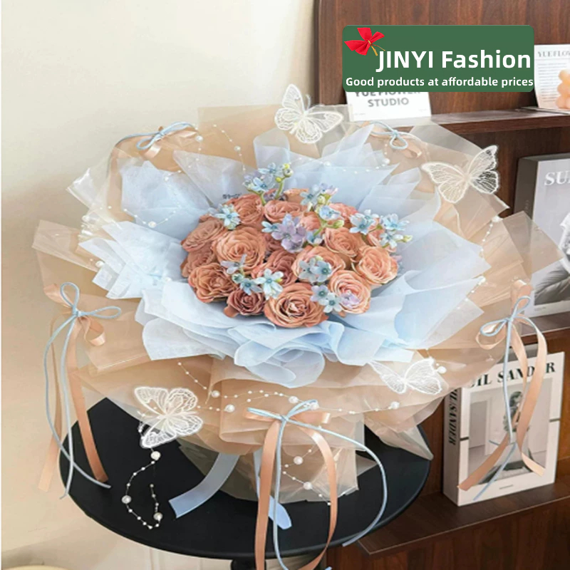 6ชิ้นชุดผีเสื้อสีขาว~ตกแต่งงานเลี้ยงวันเกิดช่อดอกไม้ของขวัญพรรคตกแต่ง - รูปที่ 3