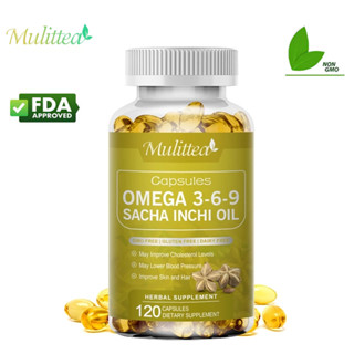 Mulittea OMEGA 3-6-9 Sacha Inchi Oil Capsules การปรับปรุงหน่…
