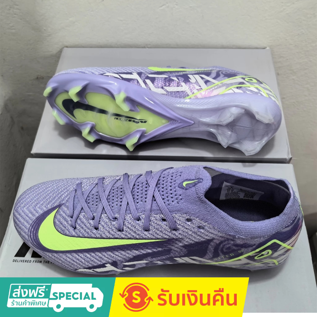 Air Zoom Mercurial Vapor XV Elite FG 35-45 รองเท้าฟุตบอลถักกลางแจ้งสําหรับผู้ชายรองเท้าฟุตบอลกันลื่นและทนต่อการสึกหรอ