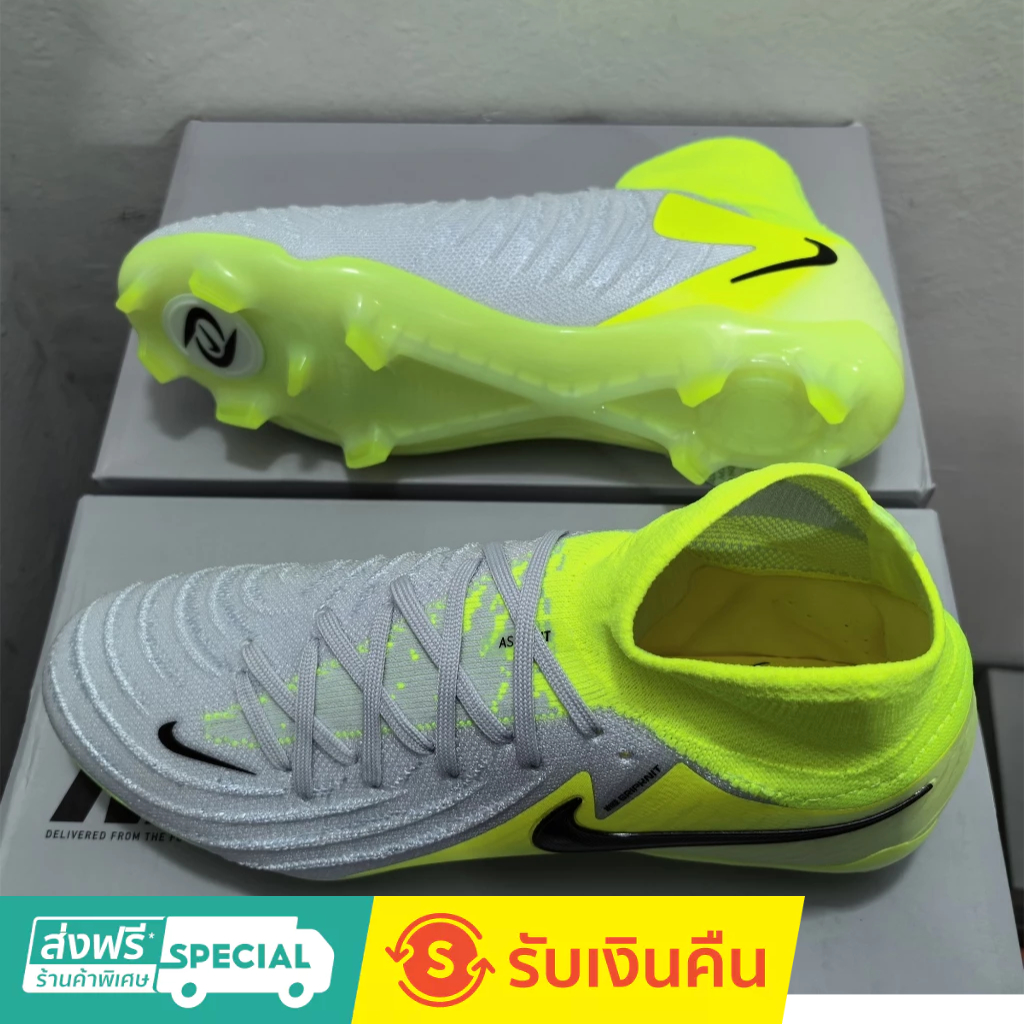 Phantom GX II Luna Elite FG 39-45 รองเท้าฟุตบอลถักกลางแจ้งสําหรับผู้ชายรองเท้าฟุตบอลกันลื่นและทนต่อการสึกหรอ