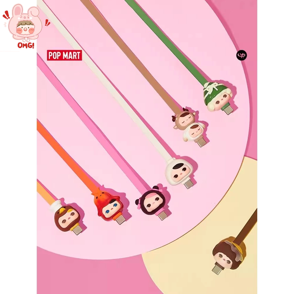 ส่งภายใน 24 ชั่วโมง CRYBABY x Powerpuff Girls series กล่องสุ่ม สายเคเบิลข้อมูล ของขวัญ