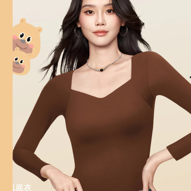 🎀bearbra🎀เสื้อไหมพรมบุขนกันหนาว  (ฮีทเทค คอเต่า) เสื้อแขนยาวคอเต่า ใช้ใส่เพิ่มความอุ่นด้านใน ผ้ายืดหยุ่น ด้านในเป็นผ้านุ่มๆ