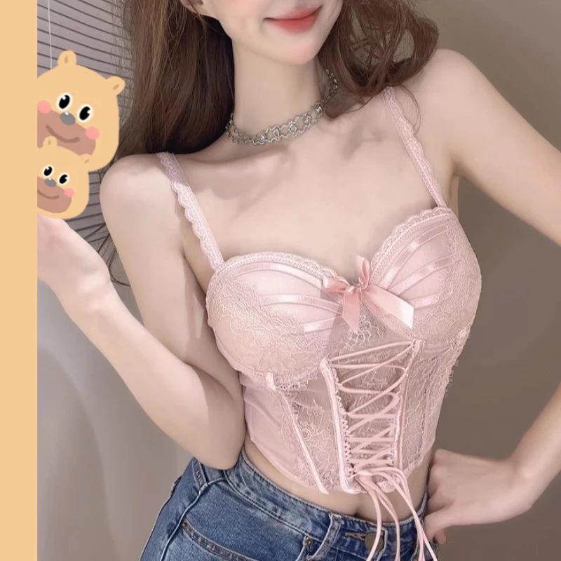 bearbra สายเดี่ยว พร้อมส่ง เสื้อเปิดไหล่ สายฝอมาก เซ็กซี่ขั้นสุด ร้านโว้ก ธนู เครื่องรัดตัวก้างปลา