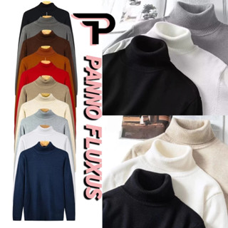 PannoFluxus เสื้อกันหนาวผู้ชายแฟชั่นยอดนิยมสไตล์ญี่ปุ่นสีบริ…
