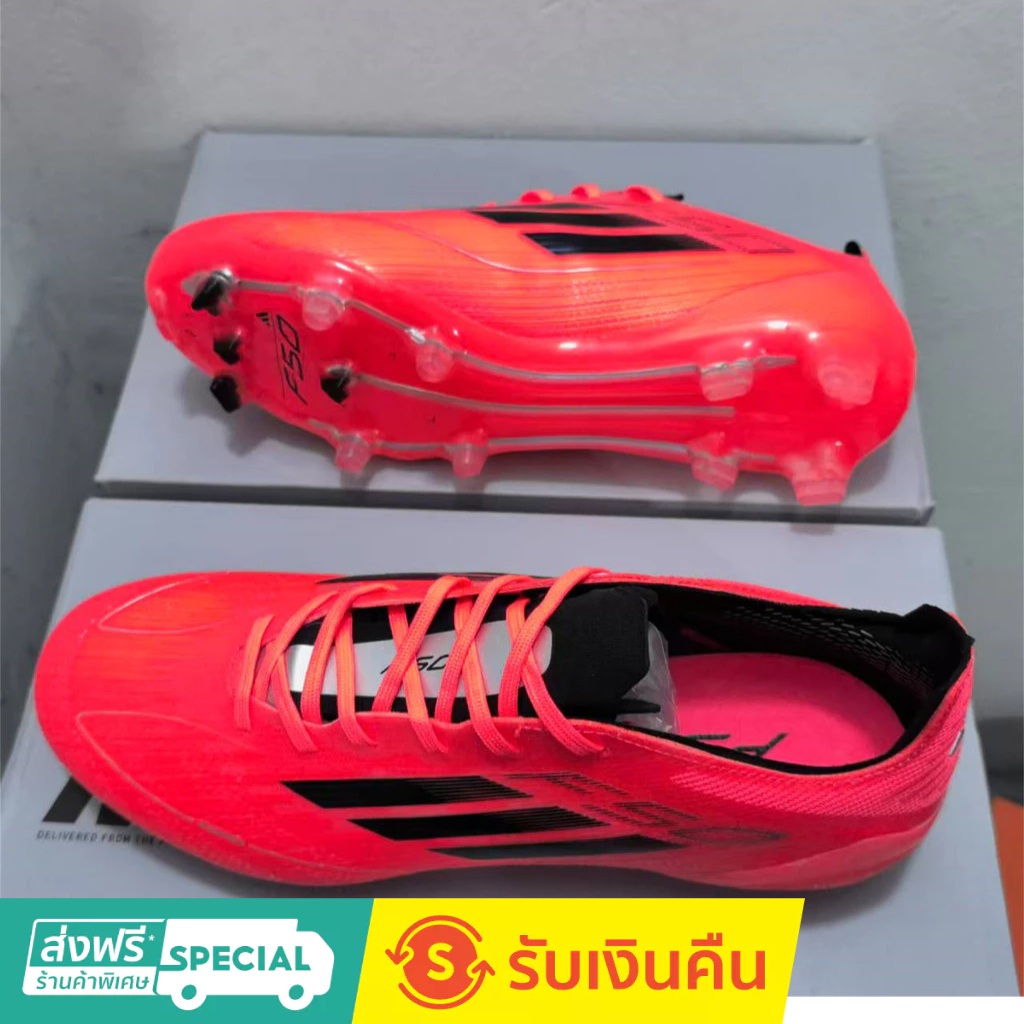 F50 Elite FG 39-45 รองเท้าฟุตบอลถักกลางแจ้งสําหรับผู้ชายรองเท้าฟุตบอลกันลื่นและทนต่อการสึกหรอ